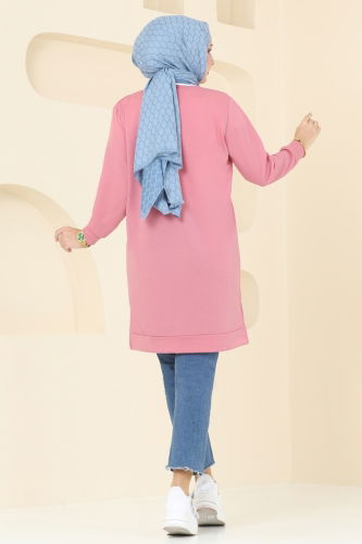 moda selvim Tunic 789OZN1046 Rose Dried - Thumbnail