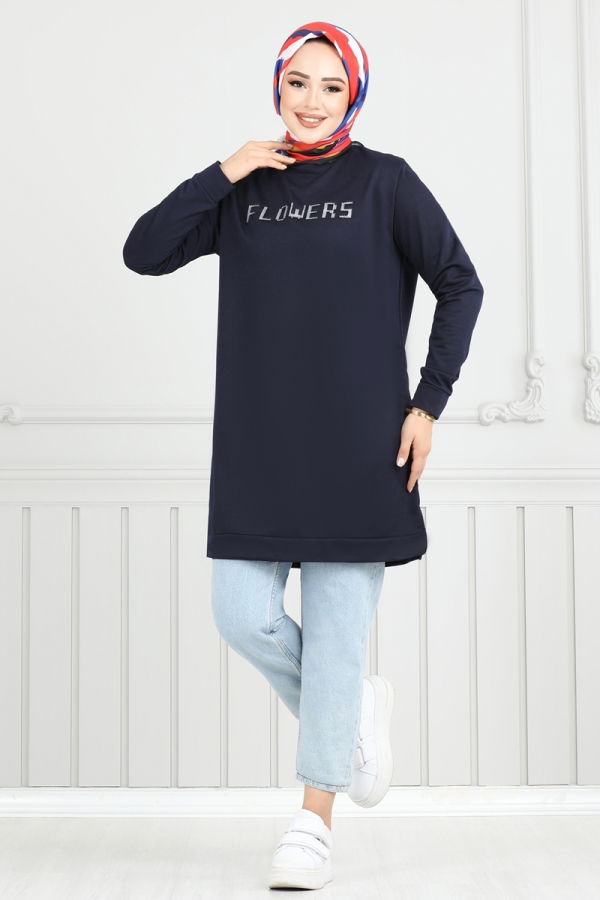 Modaselvim Tunic Tunic 797OZN1046 Navy Blue