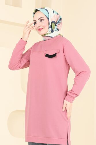 moda selvim Tunic 799OZN1046 Rose Dried - Thumbnail