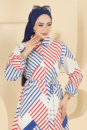 moda selvim بلوز سكري 8081ERK1158 - Thumbnail