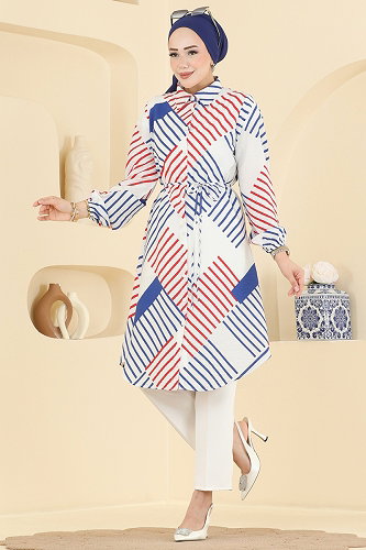 moda selvim بلوز سكري 8081ERK1158 - Thumbnail