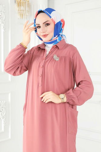 moda selvim TUNIC 8222BRZ597 Rose Dried - Thumbnail