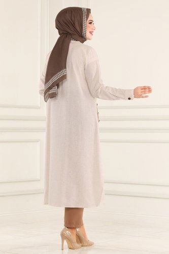 moda selvim Tunıc 875S324 Beige - Thumbnail