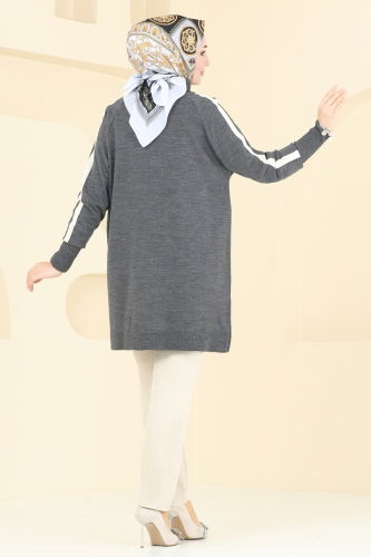 moda selvim Tunic 890KLB1050 Anthracite - Thumbnail