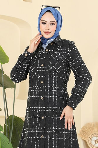 moda selvim Tunic 9052S324 Anthracite - Thumbnail