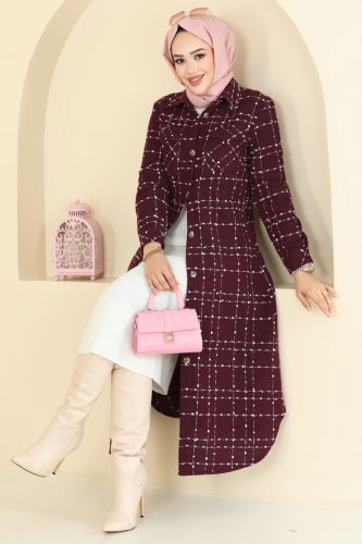 S.V.L. - Tunic 9052S324 Burgundy