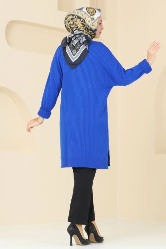 moda selvim Tunic 9546KL398 Saxe - Thumbnail