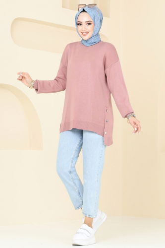 moda selvim Tunic 9564KL398 Rose Dried - Thumbnail