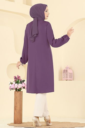 moda selvim Tunic ASM2835 Lilac - Thumbnail