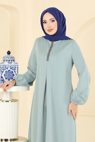 moda selvim Tunic ASM2835 Mint - Thumbnail