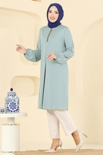 moda selvim Tunic ASM2835 Mint - Thumbnail