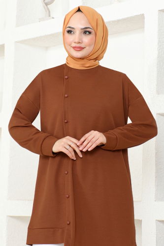 moda selvim Tunic MSL7338 Tan - Thumbnail