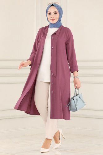 moda selvim Tunic PL8056 Dried Rose - Thumbnail
