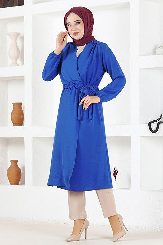moda selvim TUNIC TBT671-M Indigo - Thumbnail