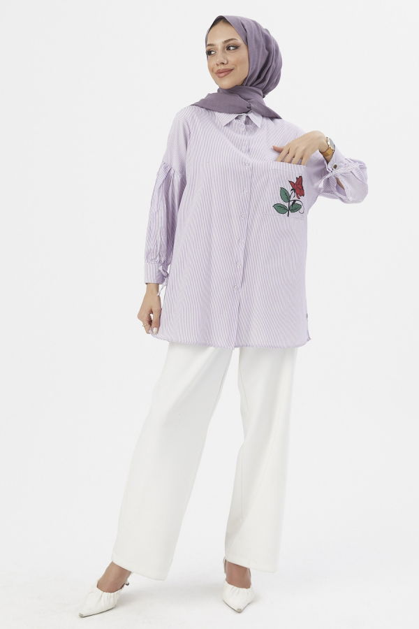 Modaselvim Tunic TUNIC TFS23495-M Lila