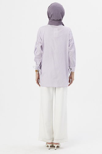 moda selvim TUNIC TFS23495-M Lila - Thumbnail