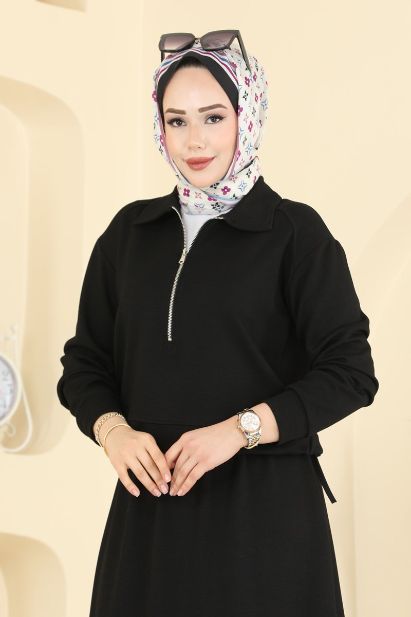 02yvm　黒　38サイズ Yeni yılın ışıltılı dokunuşları, siyah kürkün çarpıcı görünümüyle