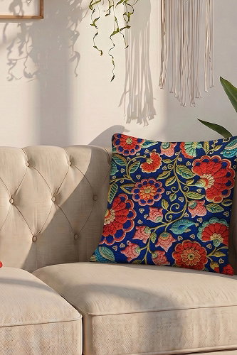 moda selvim Üç D Baskılı Kırlent 1053HB1195 Laci - Thumbnail