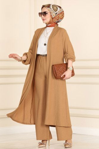 M.R.V. - Üçlü Bürümcük Takım 1762MF762 Latte