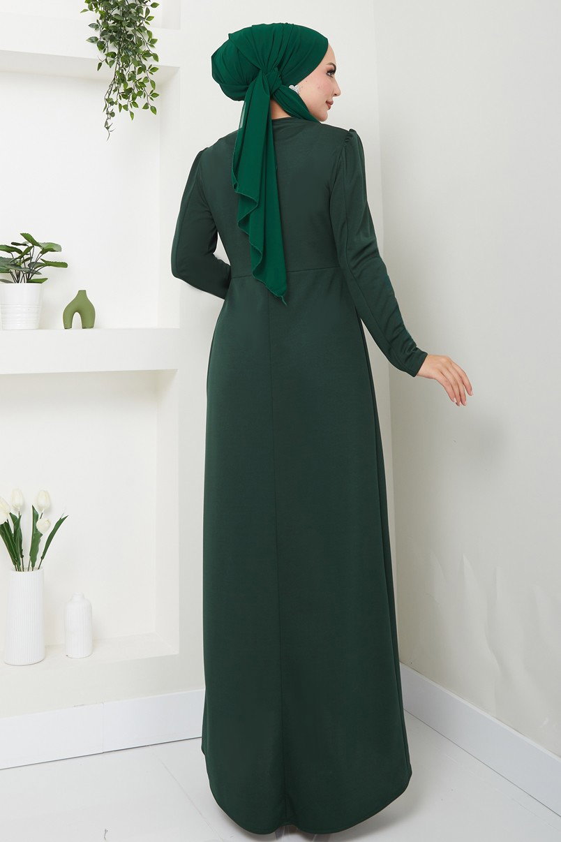 Drape Detaylı Elbise ASM2743 görsel 4