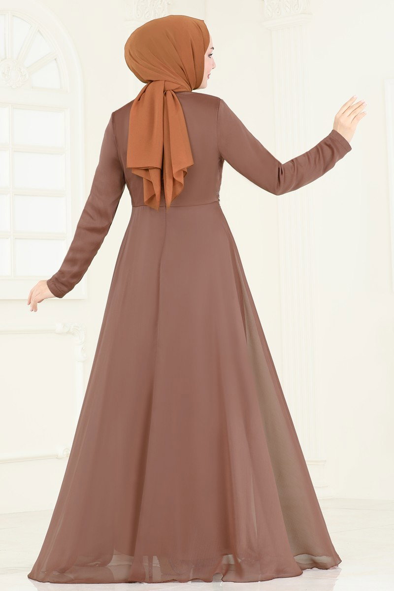 Taş İşlemeli Janjan Abiye 5971AB368 görsel 6