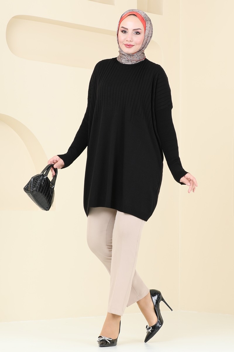 Bisiklet Yaka Triko Tunik 2172UZ662