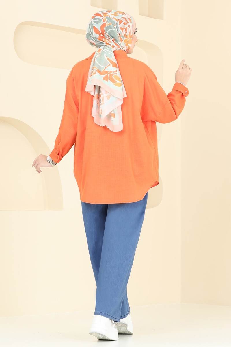 Beli Lastikli Tensel Kot Pantolon 9004LD1070 görsel 4