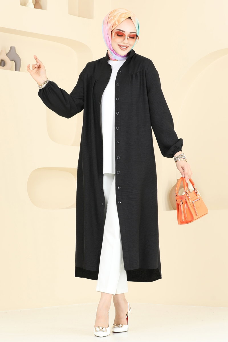 Önden Düğmeli Tunik 6170BSK463