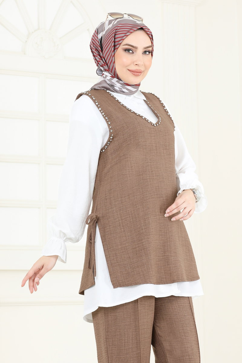 Yandan Bağcıklı Üçlü Takım 3079HBS856 görsel 3