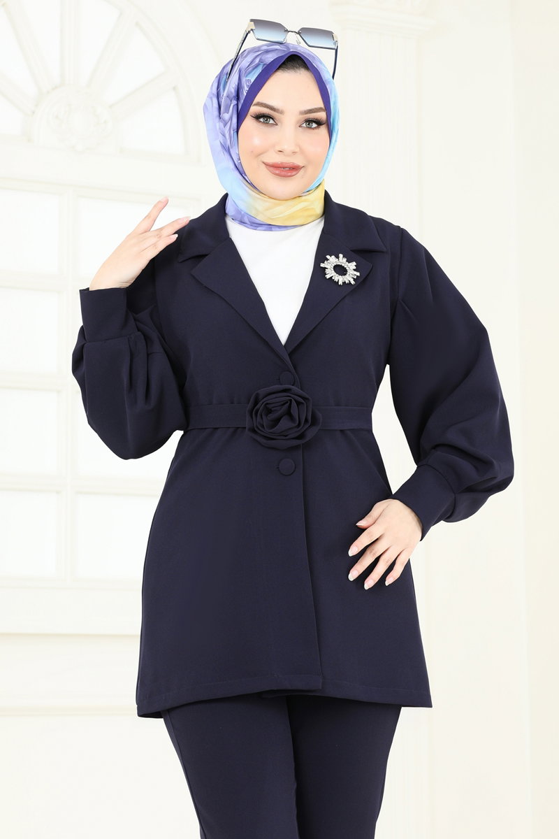 Kruvaze Yaka İkili Takım 6185BSK463 görsel 4