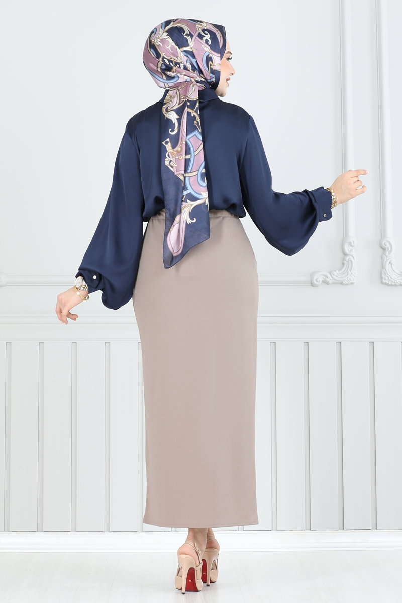 Beli Lastikli Kalem Etek 101HBS856 görsel 4
