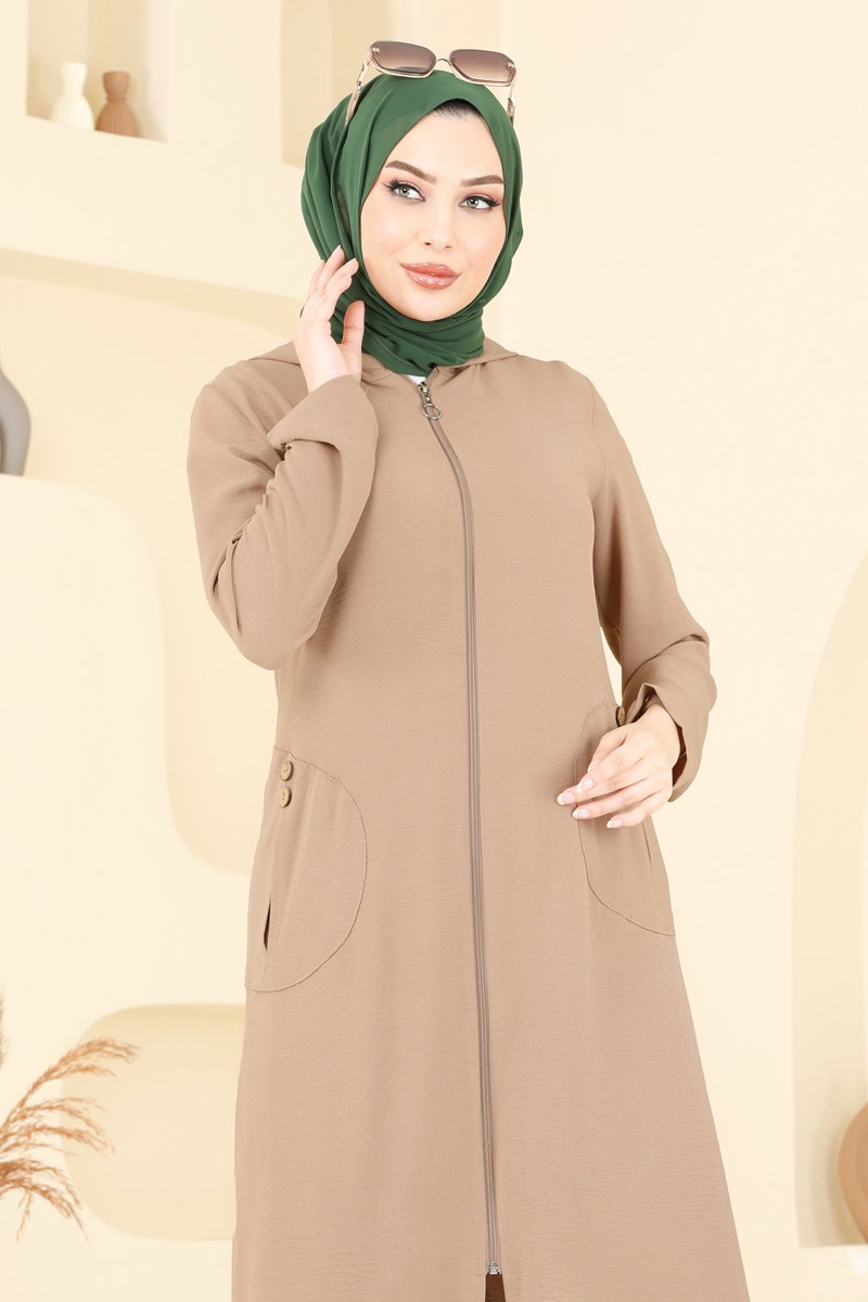 Önden Fermuarlı Tesettür Takım 9025S324 görsel 4