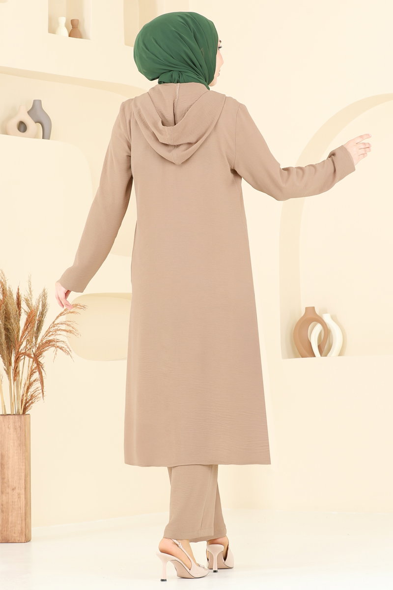 Önden Fermuarlı Tesettür Takım 9025S324 görsel 5