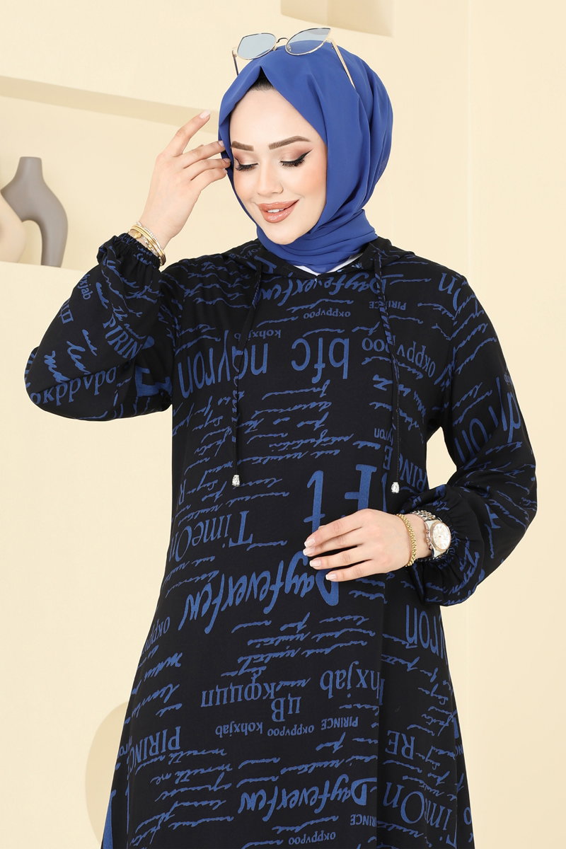 Yazı Detaylı Tesettür Takım 0335BG354 görsel 4