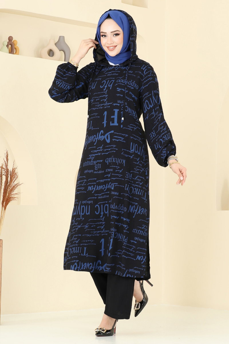 Yazı Detaylı Tesettür Takım 0335BG354