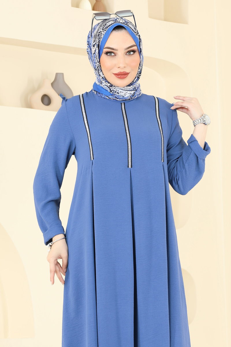 Sim Şeritli Tesettür Takım PL9139 görsel 4