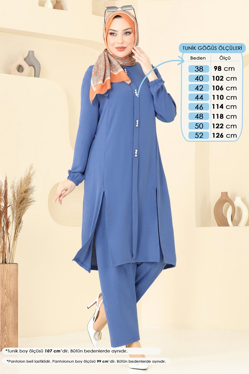 Fırfır Detay Tesettür Takım PL9125