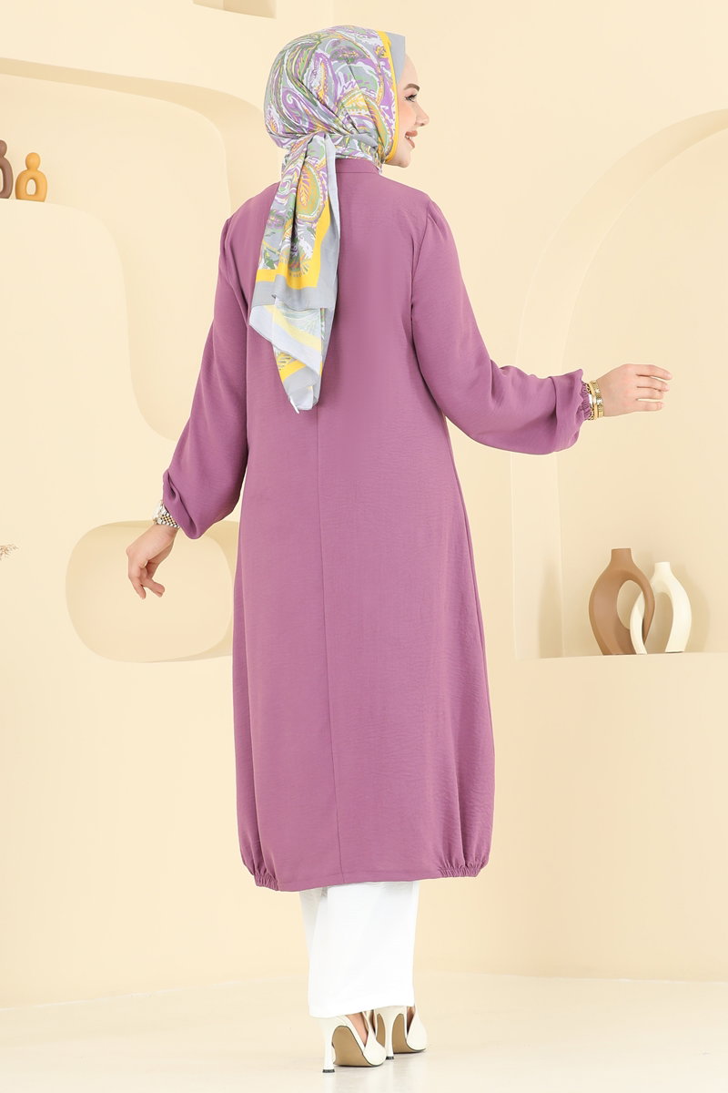 Yarım Düğmeli Tesettür Takım 2652SL432 görsel 4