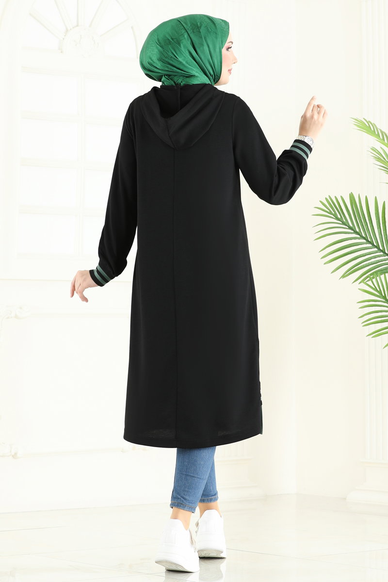 Yarım Fermuarlı Tesettür Tunik 399DVL817 görsel 5