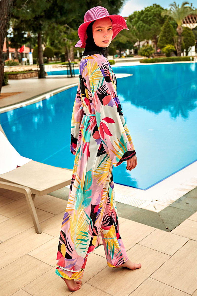 Beli Bağcıklı Desenli Pareo 2410MRNK1139 görsel 3