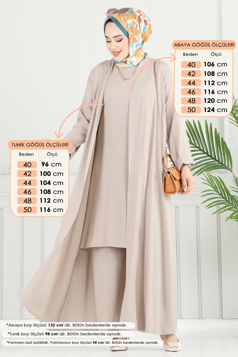 Salaş Üçlü Viskon Takım 0342BG354