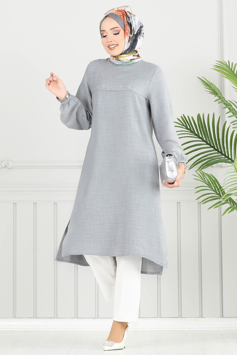 Taş Detay Tesettür Tunik 3123HBS856