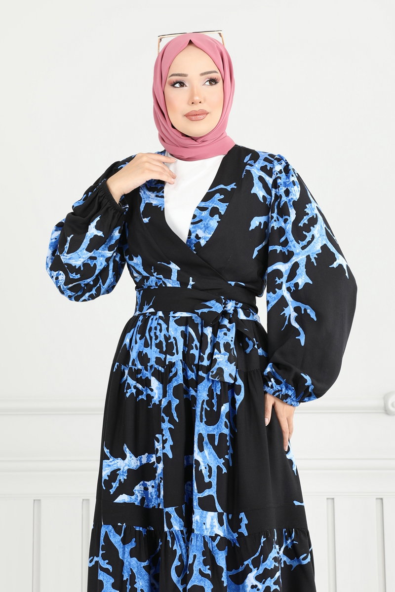 Beli Bağlamalı Tesettür Takım 843OZN1046 görsel 4