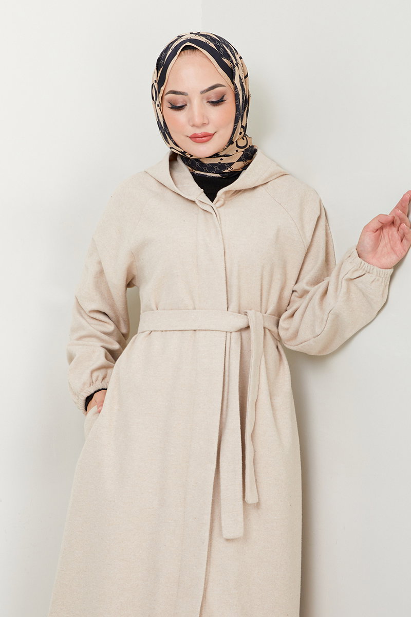 Gizli Düğmeli Kaban 0502BGS895-M görsel 3