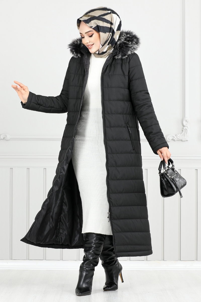 Kapitone Detaylı Şişme Mont 5907HN1061-M
