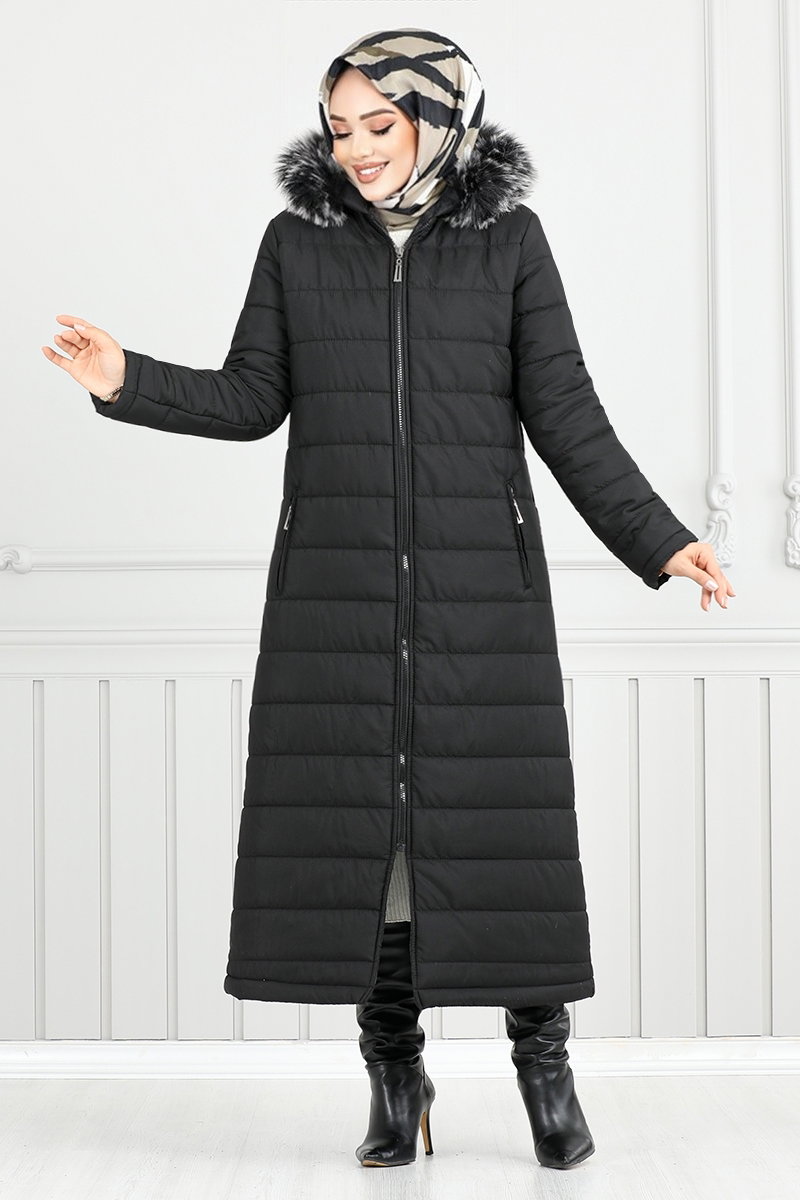 Kapitone Detaylı Şişme Mont 5907HN1061-M görsel 3