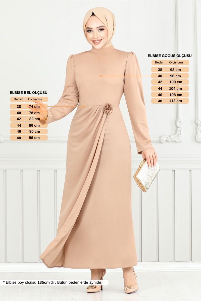 Gül Detay Şık Elbise 0401ALG1079-M