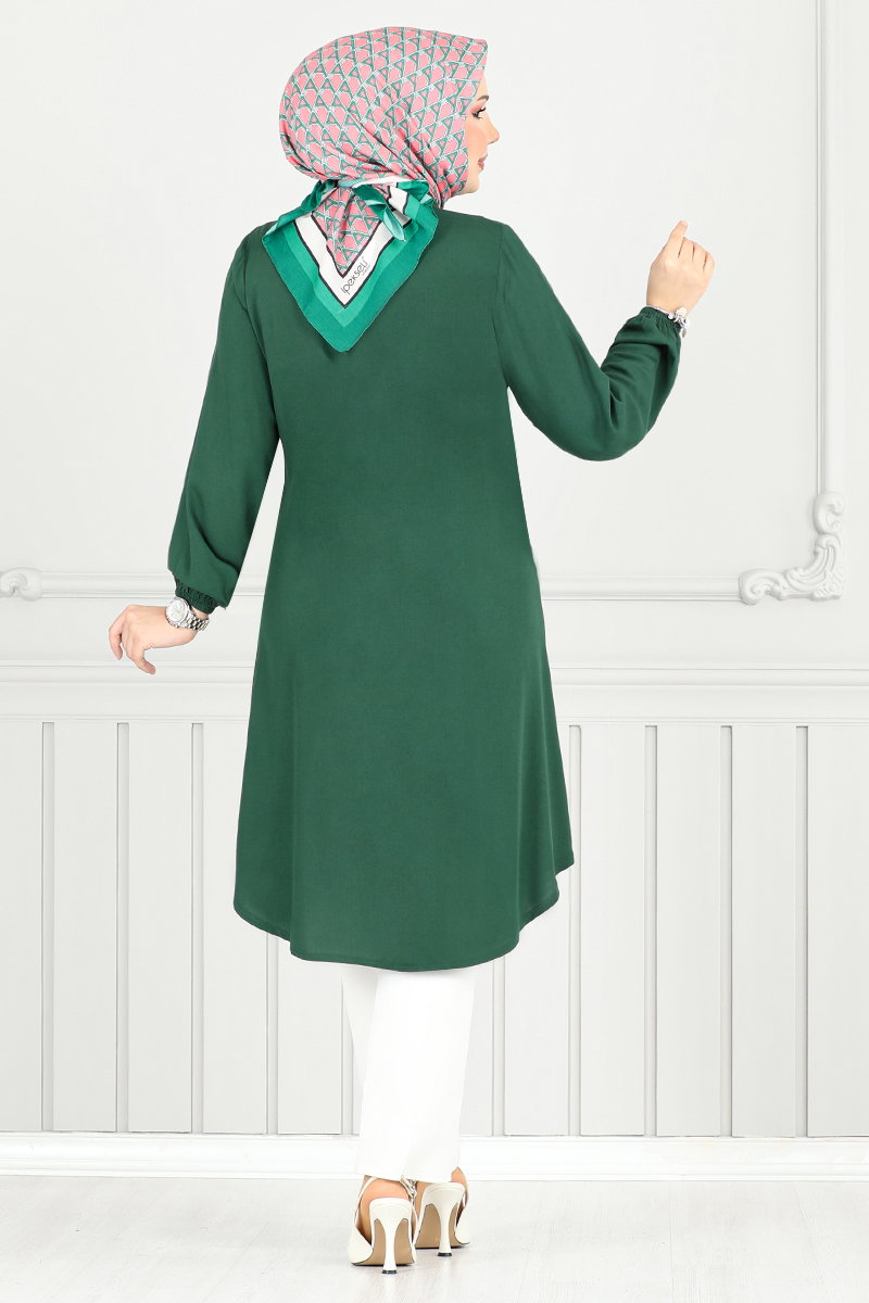Önden Düğmeli Tunik 0171BGS895-M görsel 3