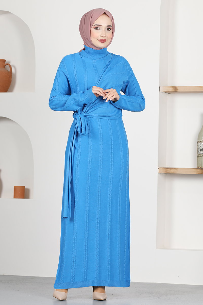 Yandan Bağlamalı Elbise MSL5814-M
