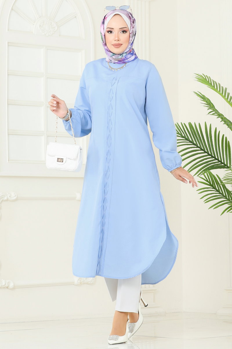 Yandan Yırtmaçlı Terikoton Tunik 4109PM271